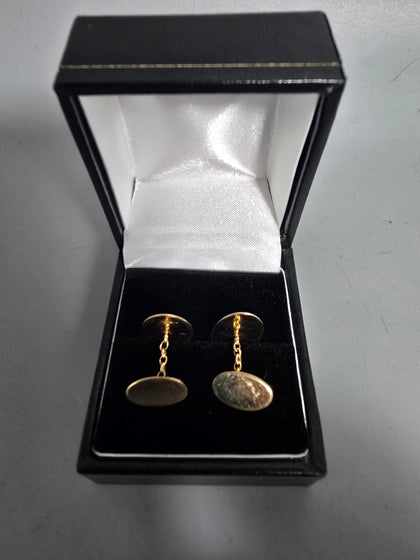 9ct Gold Cufflinks  375 2.4G