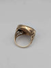 9ct Yellow Gold St.George Medal Ring With CZ Stones - 8.05 Grams - Size S