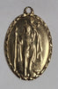 9CT Yellow gold Oval Saint Christopher pendant - 1.35G - Hallmarked