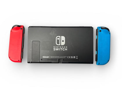 Nintendo Switch Console, Neon Joycons V1 *NO CHARGER*