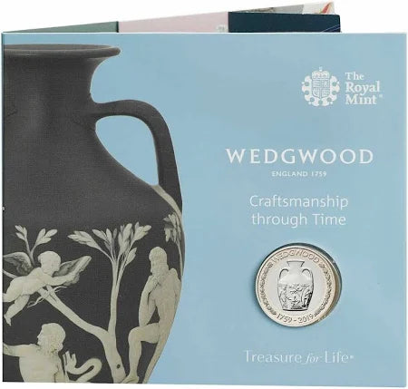 Wedgwood 2019 Uk £2 Brilliant Uncirculated Coin Sealed Royal Mint.