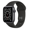 Apple Watch Series 6 GPS Space Grey Aluminium 40mm Black Sport Band