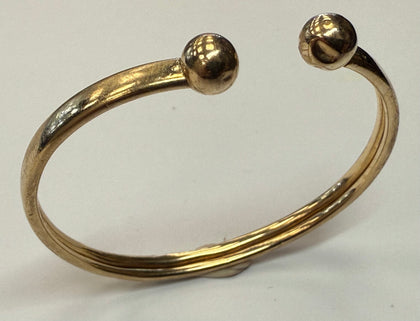 9CT GOLD CHILDS BANGLE