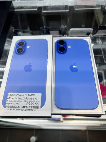 Apple iPhone 16 128GB Ultramarine, Unlocked A