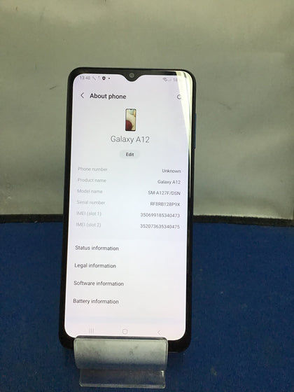 Samsung Galaxy A12 - 64GB Storage