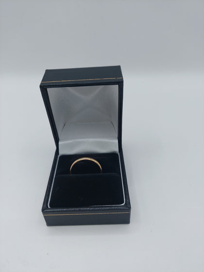 18k Gold thin ring 1.7G(Hallmarked(750)&Tested)Size P