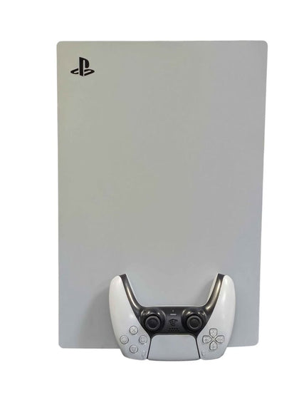 Sony PlayStation 5 Console, 825GB, White, Discounted - W/ Wireless Pad & Leads *Discoloured panels*