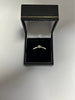 9CT white gold ring with moissanite stone 2.1G size T stamped 375 tested in store comes with box