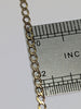 9ct gold curb chain with cross