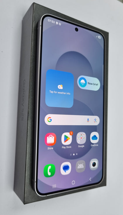 Samsung galaxy S25 256gb Siver Shadow  Boxed