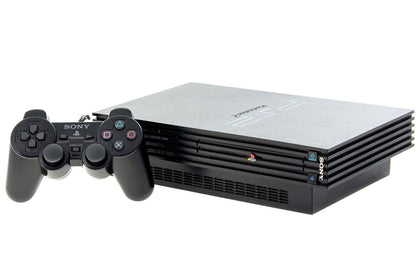 Playstation 2 with controller and wires