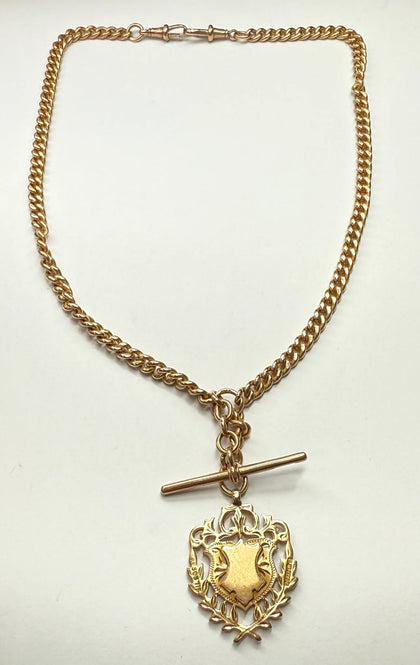 9CT GOLD DOUBLE ALBERT 18