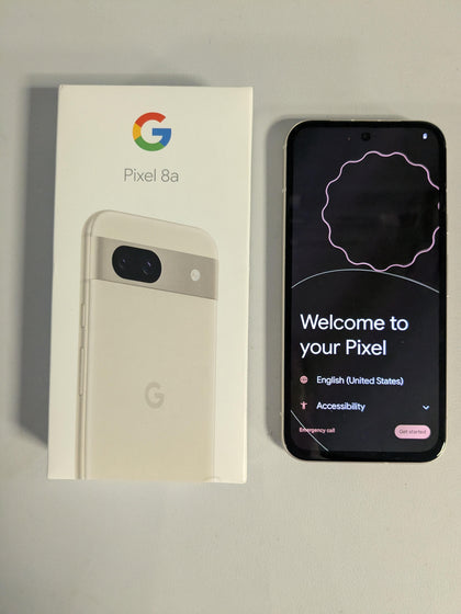 Google Pixel 8A 128GB Porcelain *CRACKED*