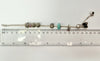 Pandora Snake Bracelet with Heart Clasp and 7 Charms & Safety Chain 19cm