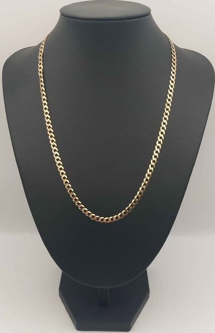 9ct yellow gold Curb Style Chain 6.3g Boxed 18