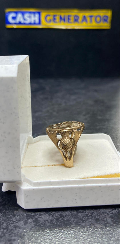 9ct Gold Gent's Fancy Ring (Size V) 5.7g
