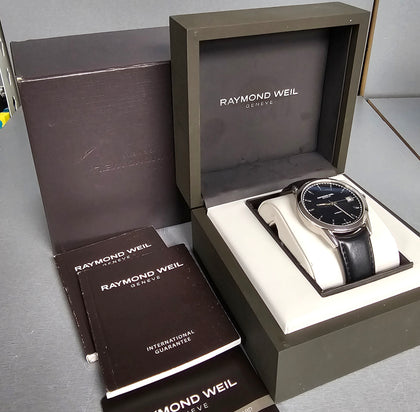 Raymond Weil Freelancer 2740-STC-20021 - Black leather men's watch