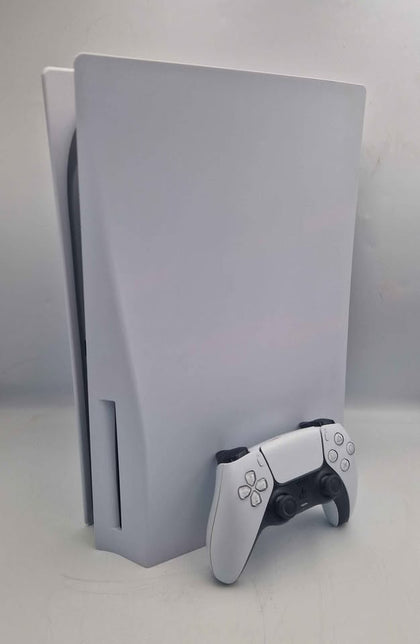 Sony PlayStation 5 - 825GB - White - Includes All Cables & 1x White Controller (Unboxed)