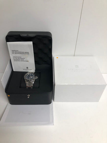Steinhart Ocean 39 GMT BLACK Ceramic Diver Watch