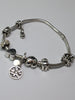 SILVER 925 PANDORA CHARM BRACELET WITH 7 CHARMS PRESTON STORE