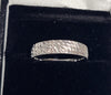 Beautiful 9ct White Gold Patterned Ring - 1.24G - M/N - Hallmarked