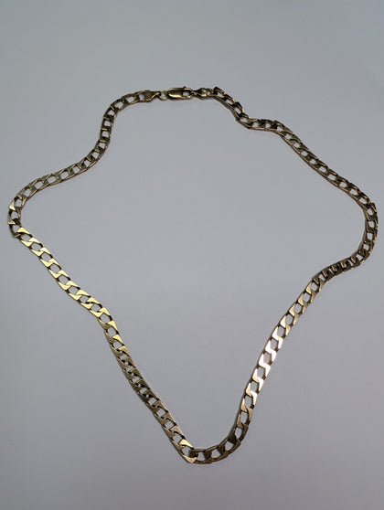 9ct gold square link chain
