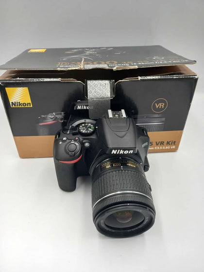 Nikon D3500 24.2MP  Black & AF-P DX 18-55mm VR Lens With Battery Pack Charger & Orignal Box