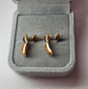 14ct yellow gold earrings with stones