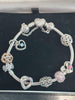 Pandora Pavé Heart Moments Silver Bracelet with 8 Charms