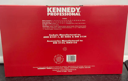Kennedy Professional Metric Socket Kit Model SSD50M