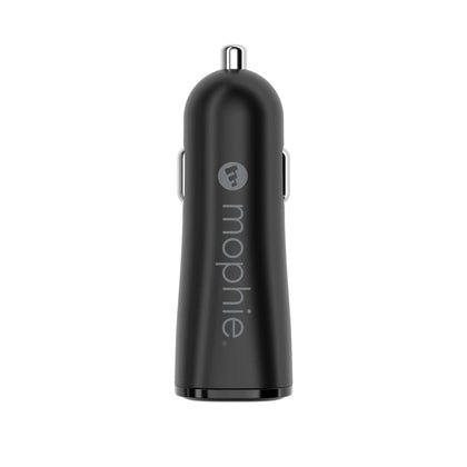 Mophie Essentials Car Charger Dual USB-A to USB-C 12W.