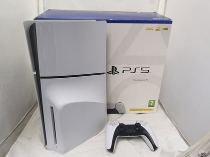 Playstation 5 Slim Console, 1TB, White, Boxed with Controller