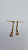 9ct gold drop earrings