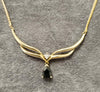 9ct Yellow Gold 'Angel Style' Fixed Pendant Necklace