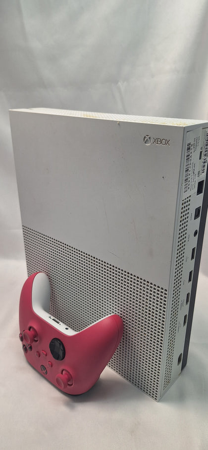 Microsoft Xbox One S Console 500GB White unboxed with 1 x pink series controller