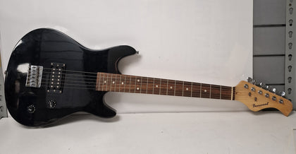 3/4 Black Electric Guitar by Burswood.