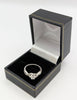750 HALLMARKED 18k WHITE GOLD, FOREVER RING WITH 0.4CT DIAMOND EMBEDDE, 4.10G, SIZE: K, BOXED