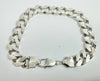 925 Silver curb bracelet 10"