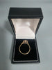 9ct GOLD RING PINK STONE 375 1.6G Size O