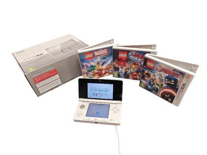 Nintendo 3DS Ice White Lego Bundle**Boxed**