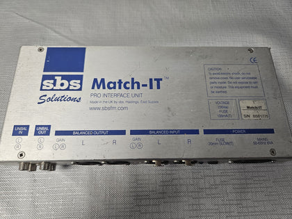 **Boxing Day Sale!** Sbs Solutions Match-it 4-channel Pro Interface Unit