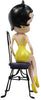 Betty Boop On Chair Yellow Glitter 32cm
