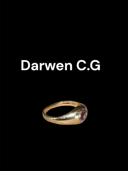 9ct Amethyst ring  unisex