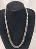 925 Sterling Silver Twist Rope Chain With Big St.Christopher Pendant - 24.3 Grams - 24" Long *NEW*