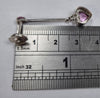 9ct white gold heart earrings