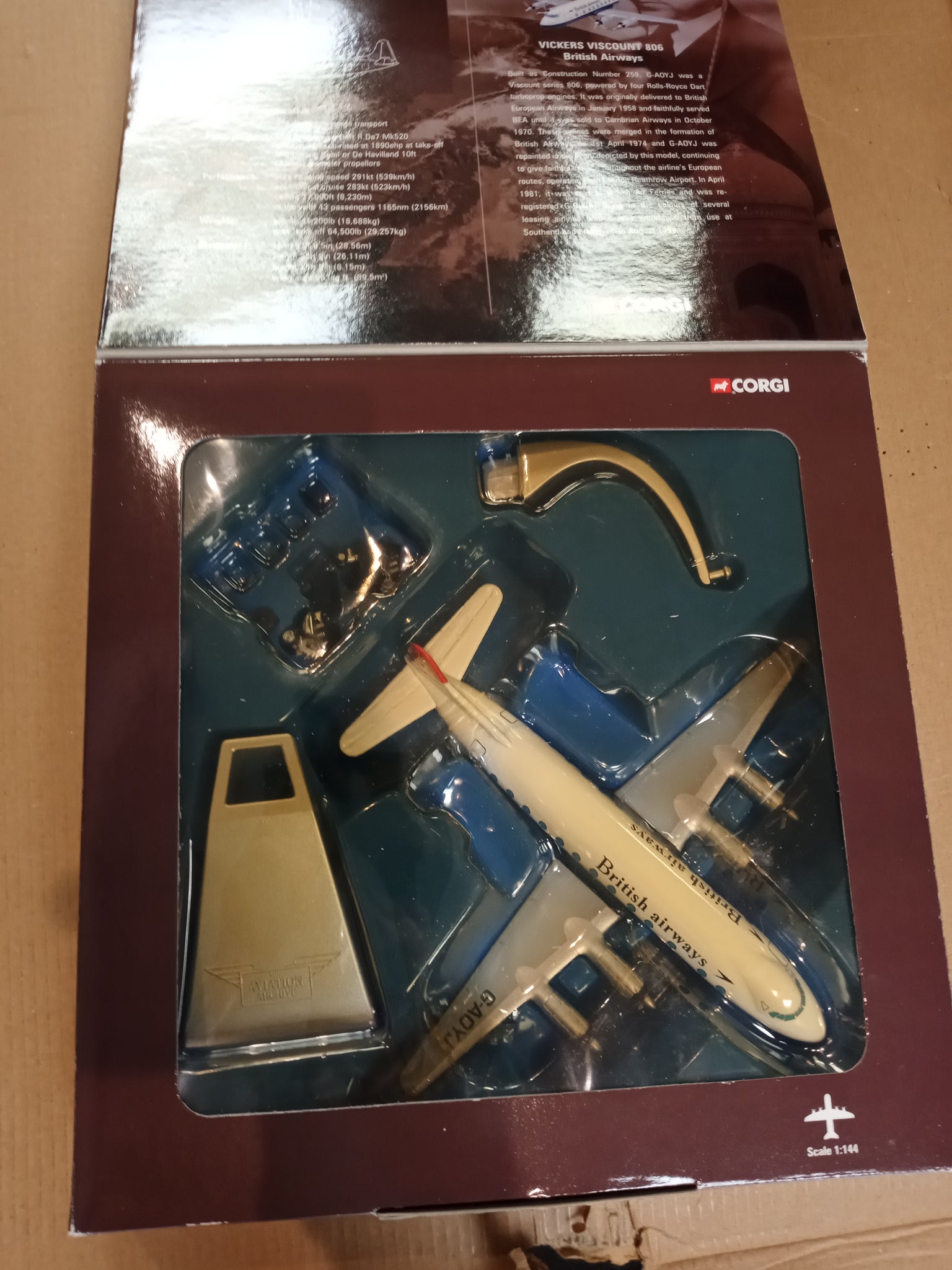 Corgi Aviation Vickers Viscount 806 British Aircraft Model