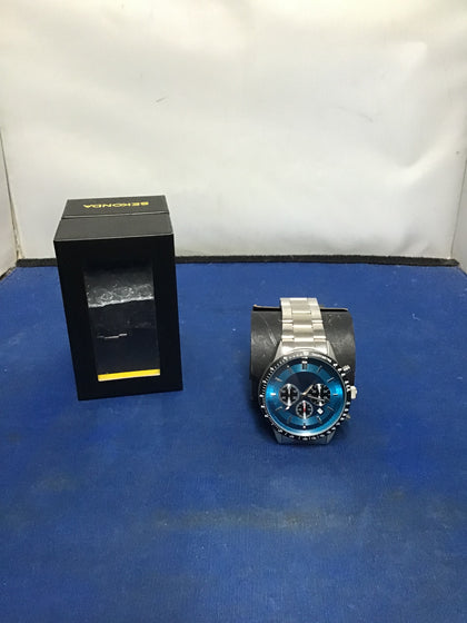 Sekonda Men's Stainless Steel Dual Time Bracelet Watch