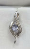 9ct White Gold Diamond/Tanzanite Earrings