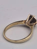 9ct Yellow Gold CZ Cluster Ring - 2.91 Grams - Size Q