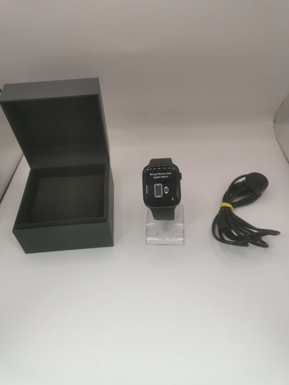 Apple Watch Series 8 GPS 45mm Midnight Aluminum Case with RubberSport Band & Charger